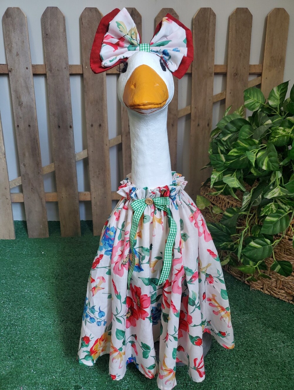 28" - 30" Floral Porch Goose Dress